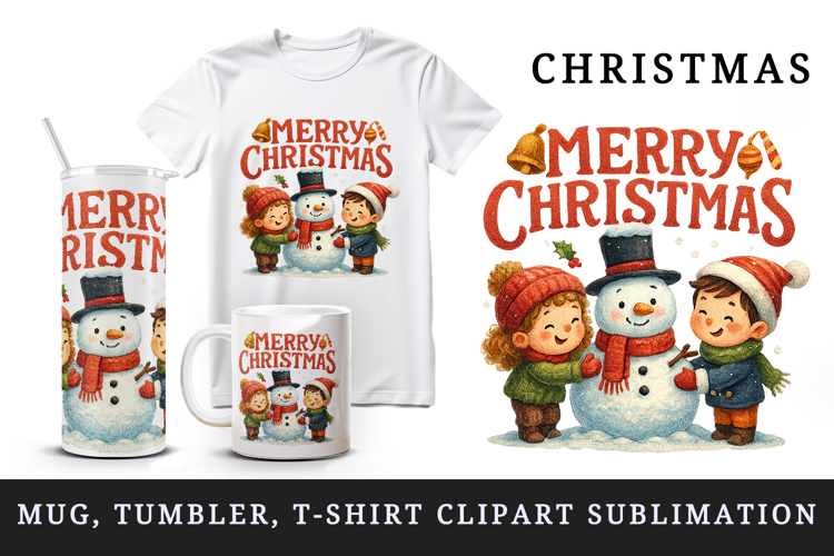 Merry Christmas tumbler, mug wrap, clipart sublimation png