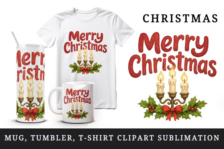 Merry Christmas tumbler, mug wrap, clipart sublimation png