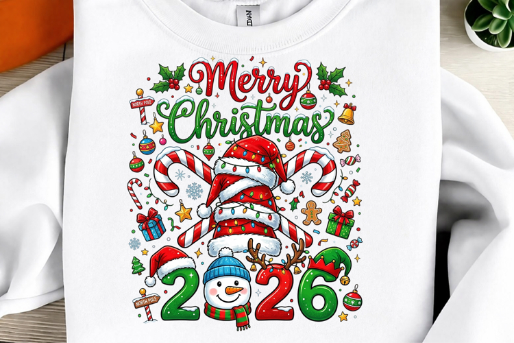 Merry Christmas 2026 PNG example image 1