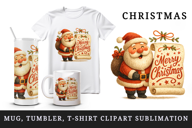 Merry Christmas tumbler, mug wrap, clipart sublimation png