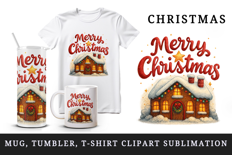 Merry Christmas tumbler, mug wrap, clipart sublimation png
