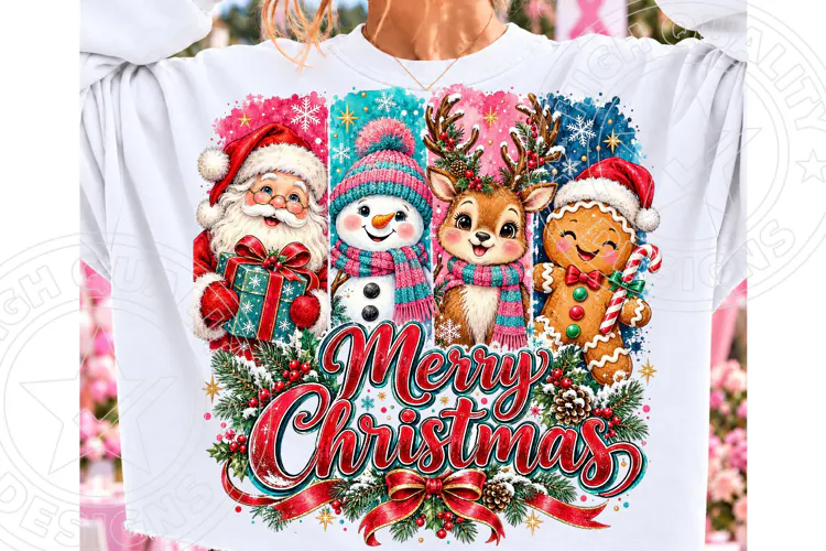 Merry Christmas Characters PNG