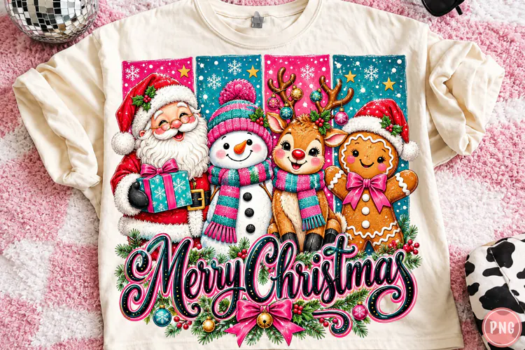 Merry Christmas Characters PNG