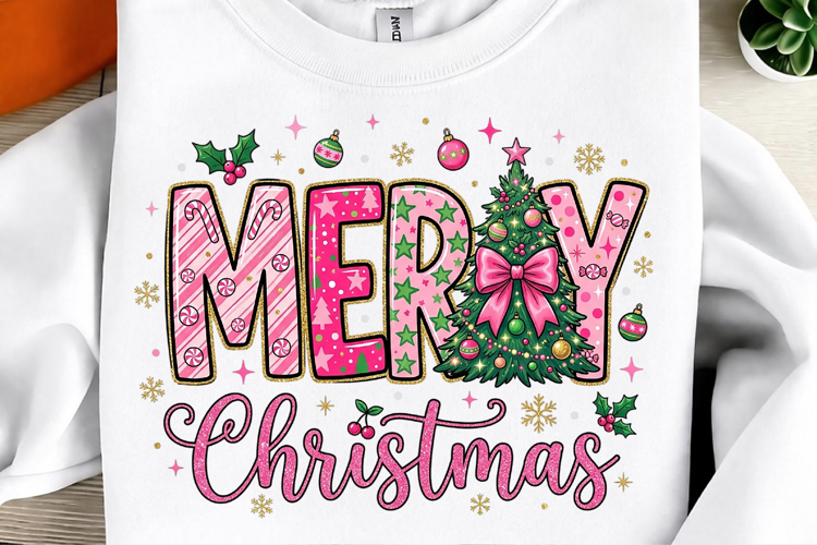 Merry Christmas Colorful Png