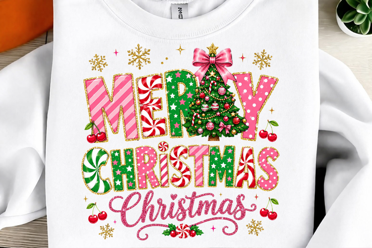 Merry Christmas Colorful Png