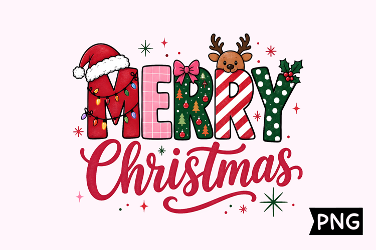 Merry Christmas Festive Holiday Design