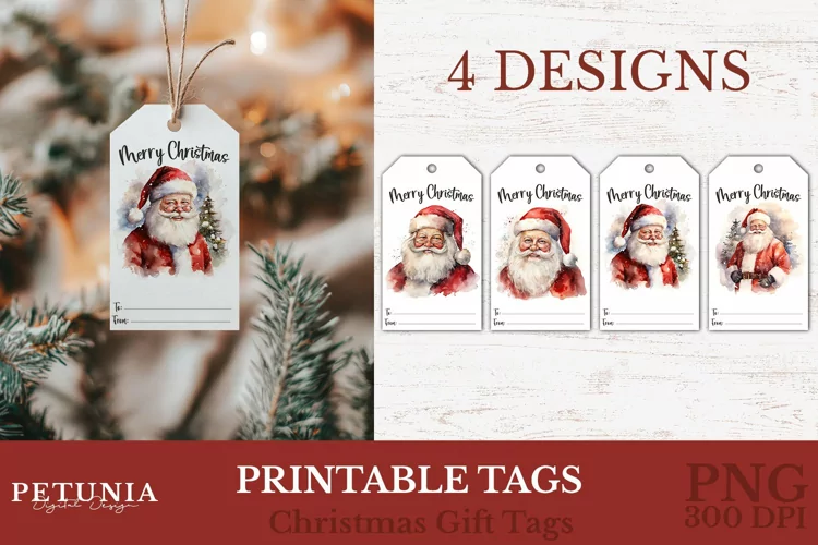 Christmas Gift Tags | Merry Christmas Printable Tags