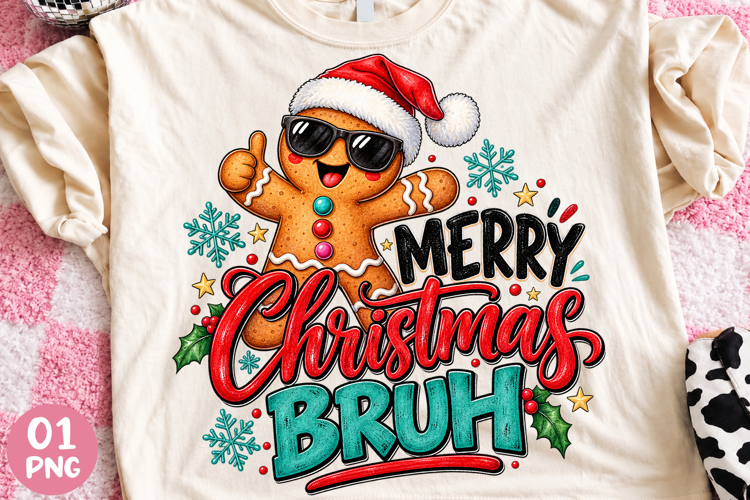 Merry Christmas Gingerbread PNG