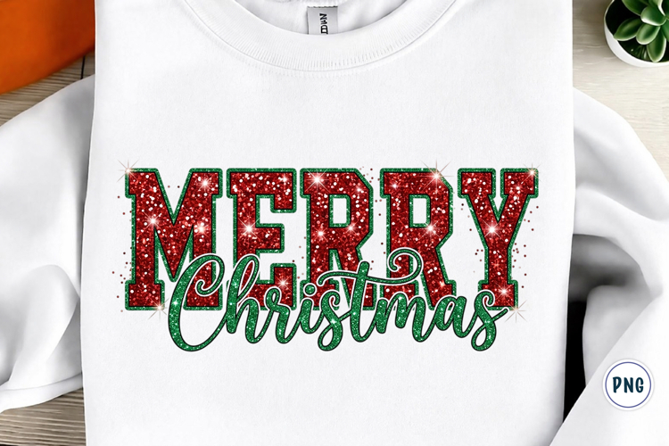 Merry Christmas Glitter Png