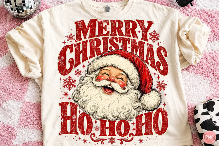 Merry Christmas Ho Ho Ho Santa PNG