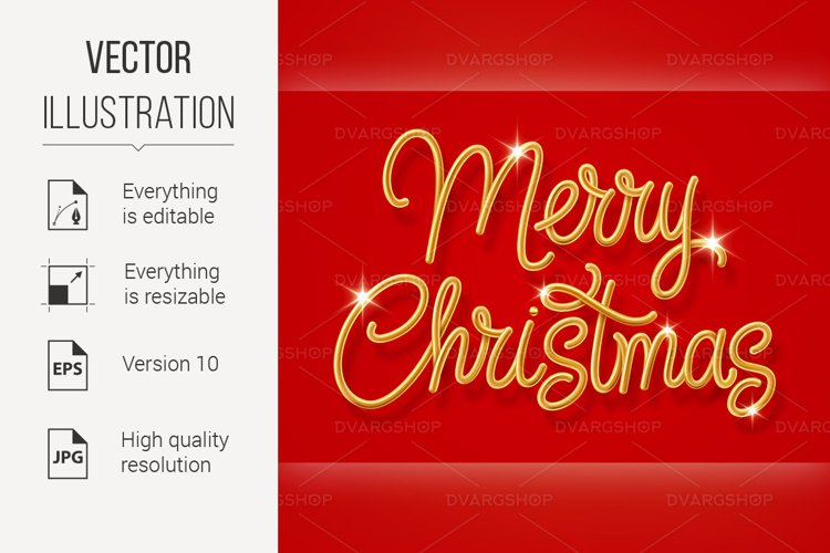 Merry Christmas Lettering