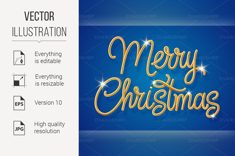 Merry Christmas Lettering example image 1