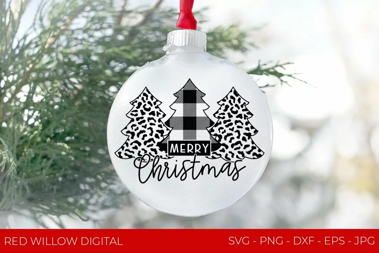 Buffalo Plaid Christmas Tree SVG