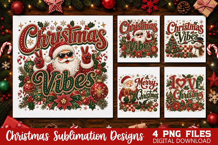 Christmas Holiday Sublimation PNG example image 1