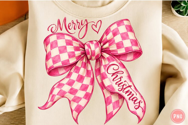 Merry Christmas PNG, Merry Christmas Bow PNG example image 1