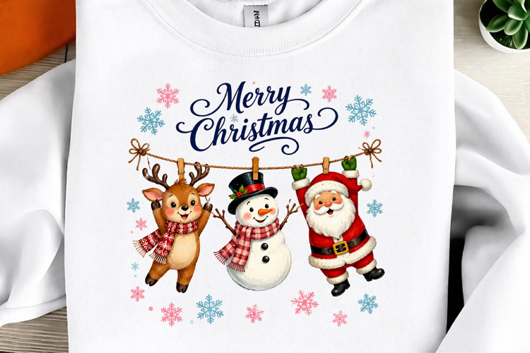 Merry Christmas PNG, Preppy Stripes Christmas Png