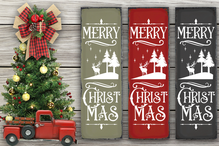 Merry Christmas Porch Sign SVG