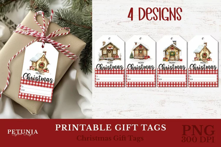 Christmas Plaid Gift Tags | Printable Christmas Gift Tags