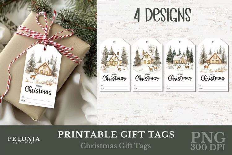 Merry Christmas Gift Tags | Printable Christmas Gift Tags