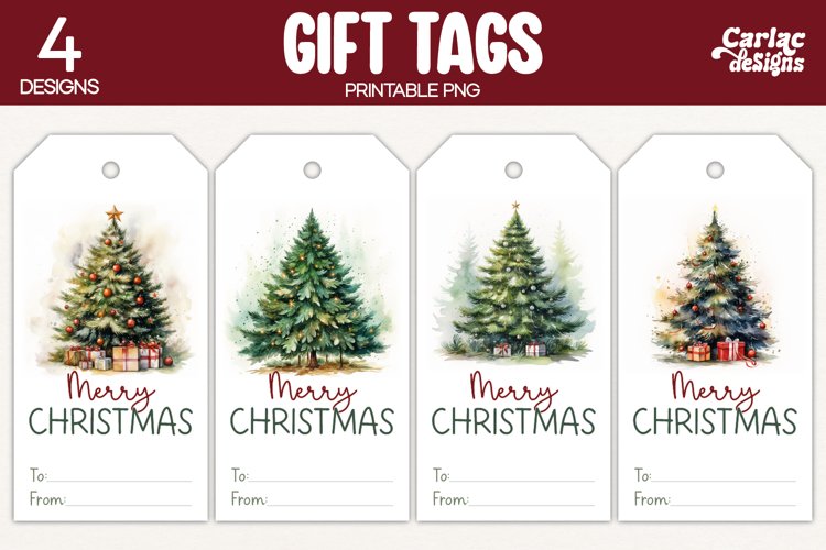 Christmas Gift Tags Merry Christmas Printable Tags