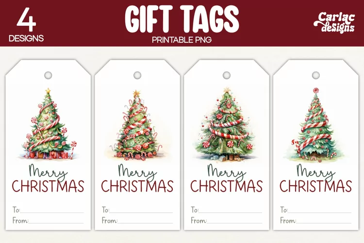 Christmas Gift Tags, Merry Christmas Printable Tags
