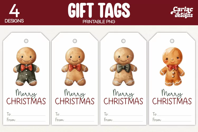 Christmas Gift Tags, Merry Christmas Printable Tags