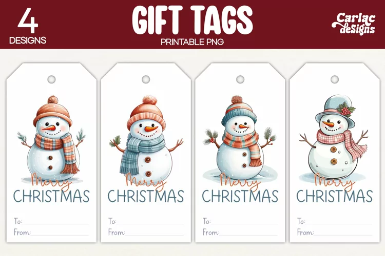 Christmas Gift Tags, Merry Christmas Printable Tags