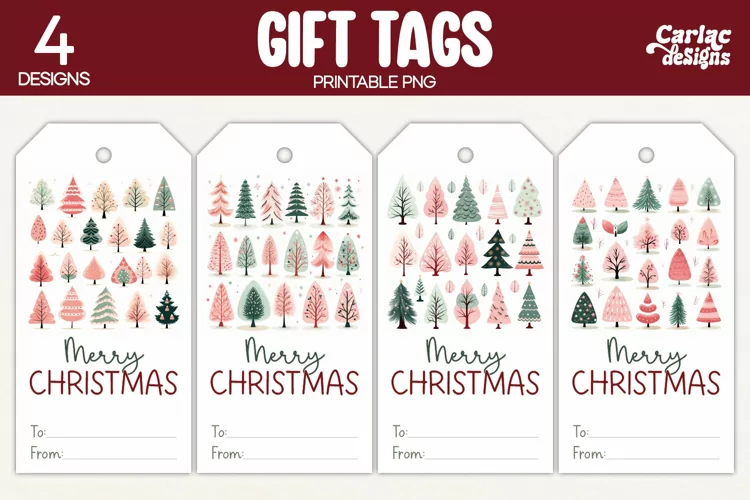 Christmas Gift Tags, Merry Christmas Printable Tags
