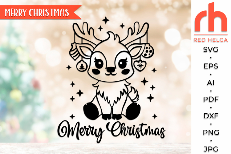 Reindeer Christmas Svg Image 13