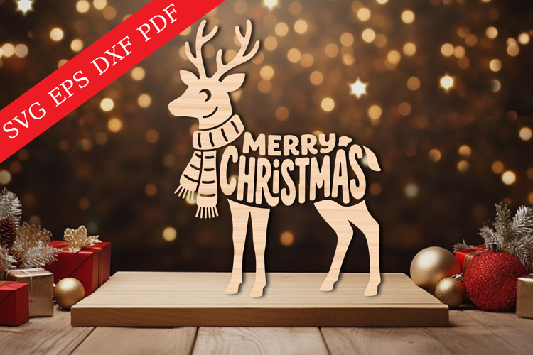 Merry christmas reindeer svgs