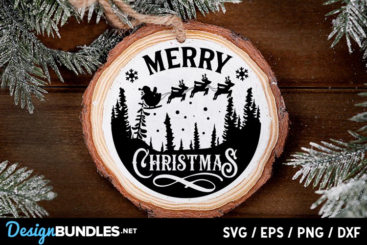 Round Christmas Ornament Svg Image 11