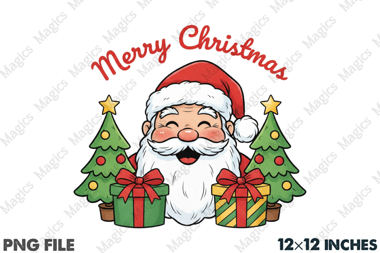 Merry Christmas Santa Claus Clipart PNG