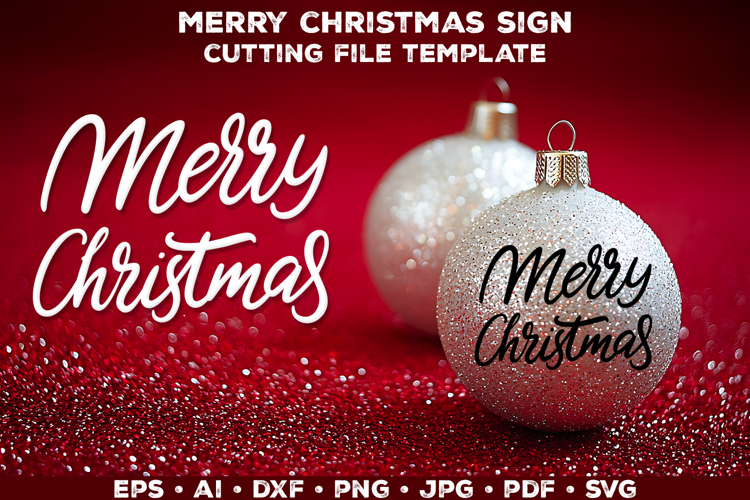 Merry Christmas Silhouette Image 2