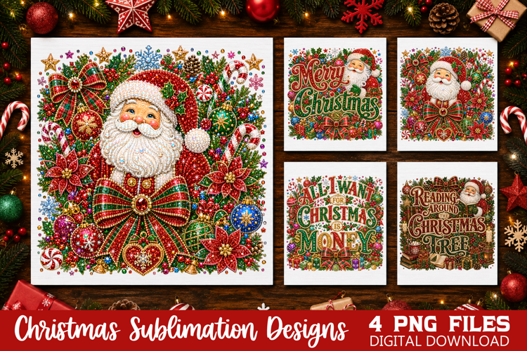Merry Christmas Sublimation PNG