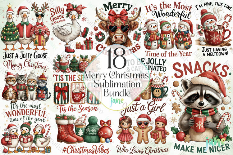 Merry Christmas Sublimation Bundle