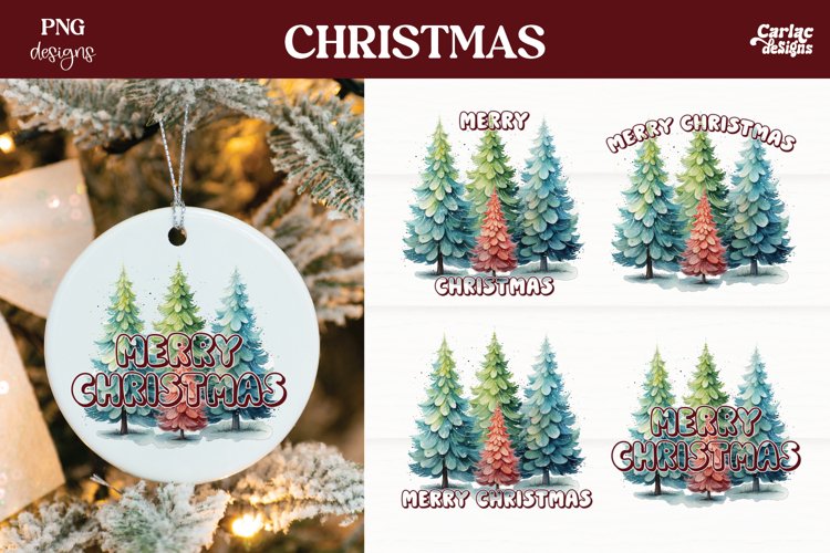 Christmas Ornament Sublimation Designs Image 22