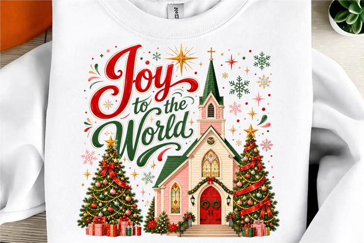Merry Christmas Sublimation Design PNG example image 1