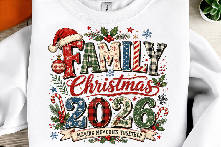 Merry Christmas Sublimation Design PNG
