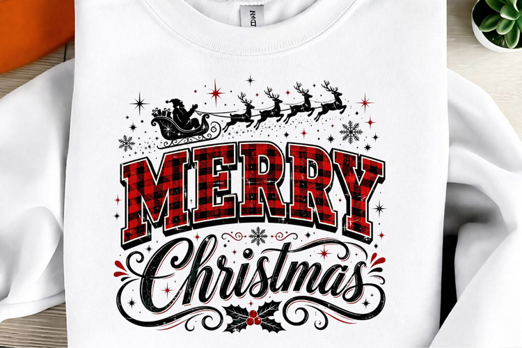 Merry Christmas Sublimation PNG