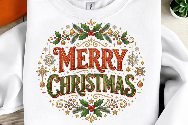 Merry Christmas Sublimation PNG