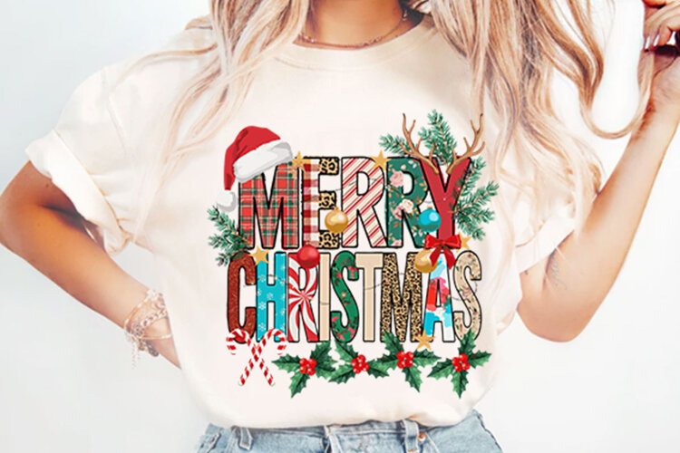 Merry Christmas Sublimation example image 1