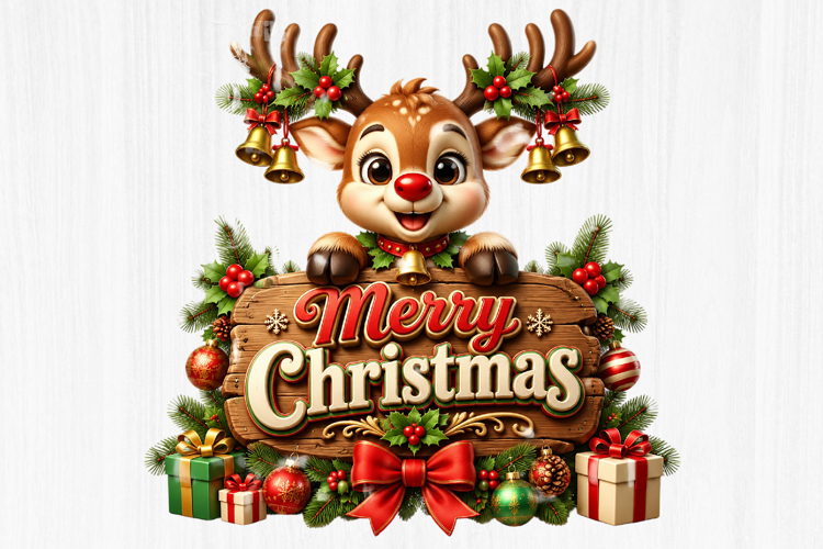 Merry Christmas Sublimation PNG