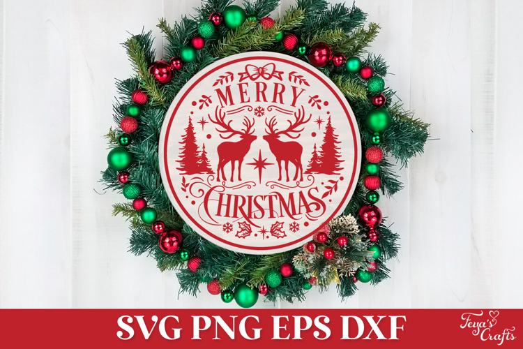 Merry christmas ornament svgs Image 3