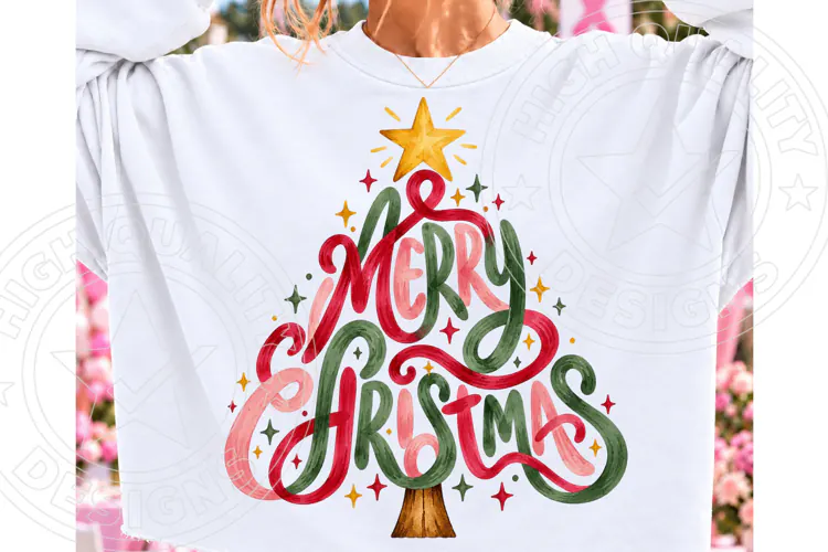 Merry Christmas Tree PNG