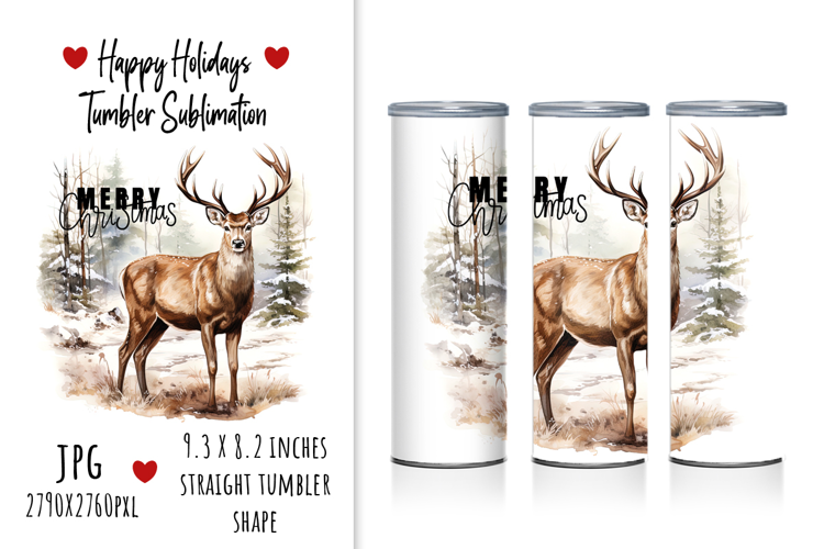 "Merry Christmas" Tumbler Design