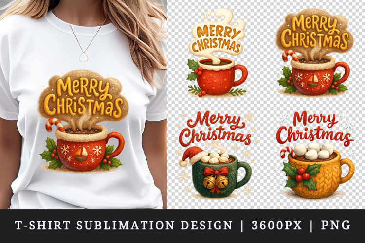 Merry Christmas t-shirt printable sublimation design png