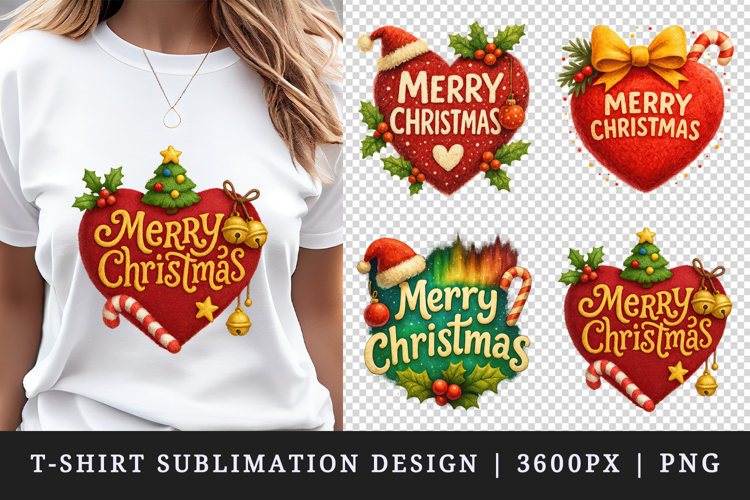 Merry Christmas t-shirt printable sublimation design png