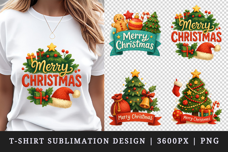 Merry Christmas t-shirt printable sublimation design png