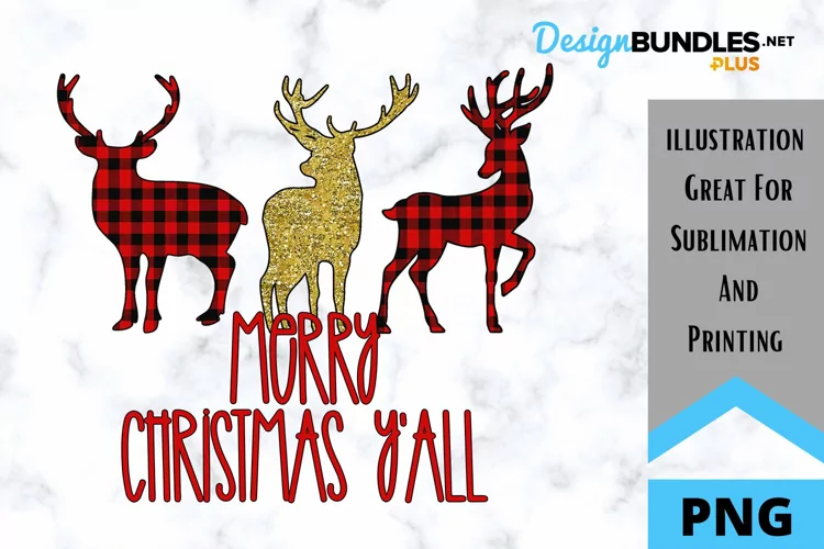 Merry Christmas Y'all - Christmas Sublimation PNG