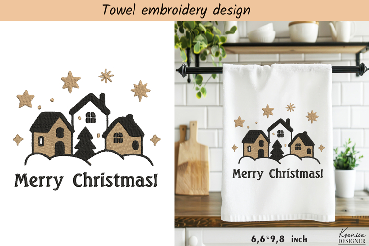 Funny Christmas House|Christmas Embroidery